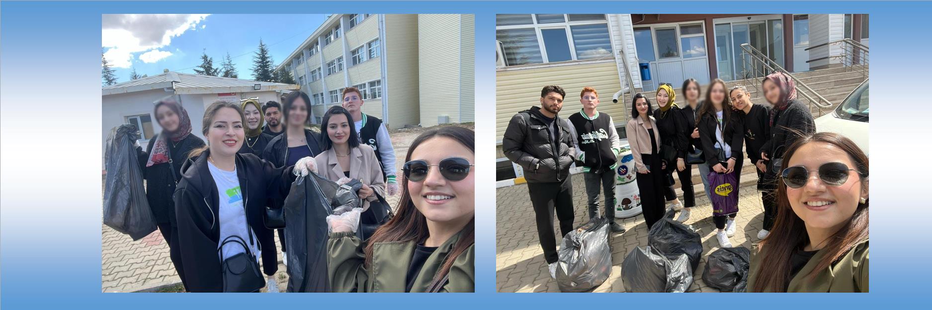 Kırıkkale Üniversitesi Öğrencilerinden Anlamlı Çevre Temizliği Etkinliği