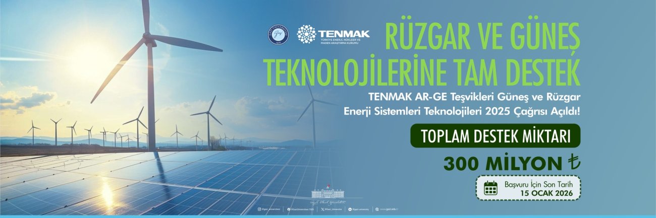 TENMAK Ar-Ge Teşvikleri – Güneş ve Rüzgar Enerji Sistemleri Teknolojileri 2025 Yılı Çağrıları Açıldı