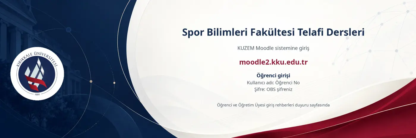 Spor Bilimleri Fakültesi Telafi Derslerine Giriş için tıklayınız. 