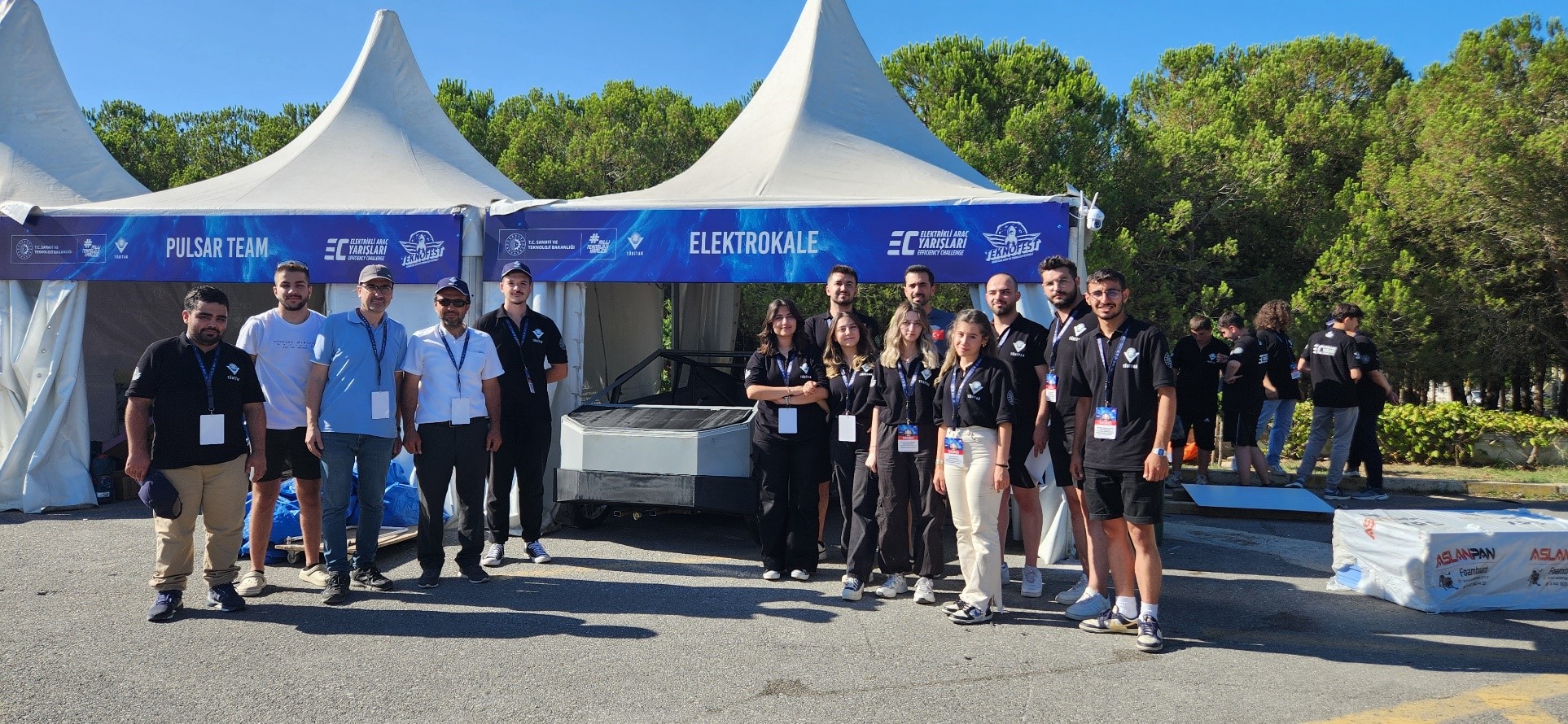 Kırıkkale Üniversitesi Öğrencileri Yerli Motorlu Elektrikli Arabaları İle Teknofest 2024 yarışlarına katıldı.