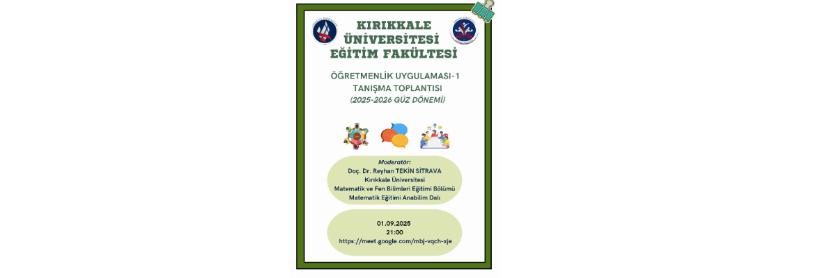 Öğretmenlik Uygulaması 1 Tanışma Toplantısı