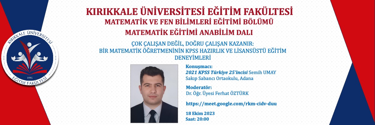 BİR MATEMATİK ÖĞRETMENİNİN KPSS HAZIRLIK VE LİSANSÜSTÜ EĞİTİM DENEYİMLERİ