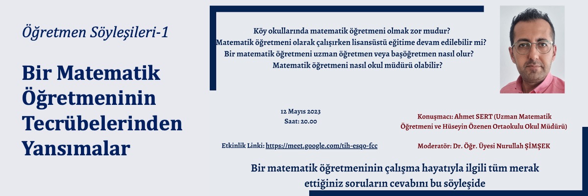 "Bir Matematik Öğretmeninin Tecrübelerinden Yansımalar"