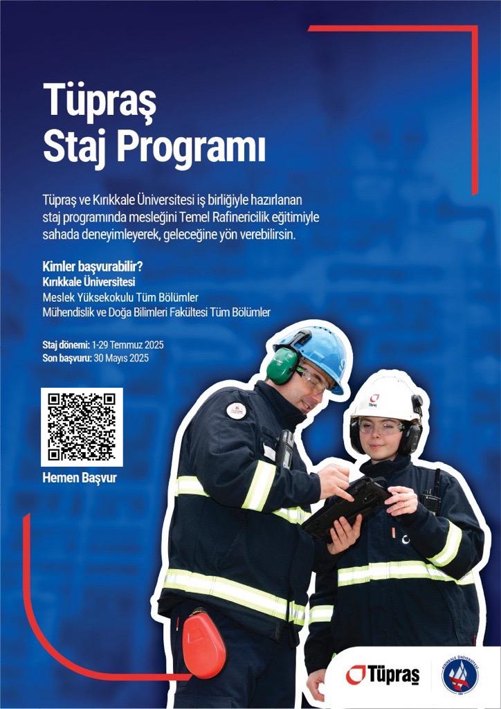 Tüpraş'ta staj ve iş imkanı