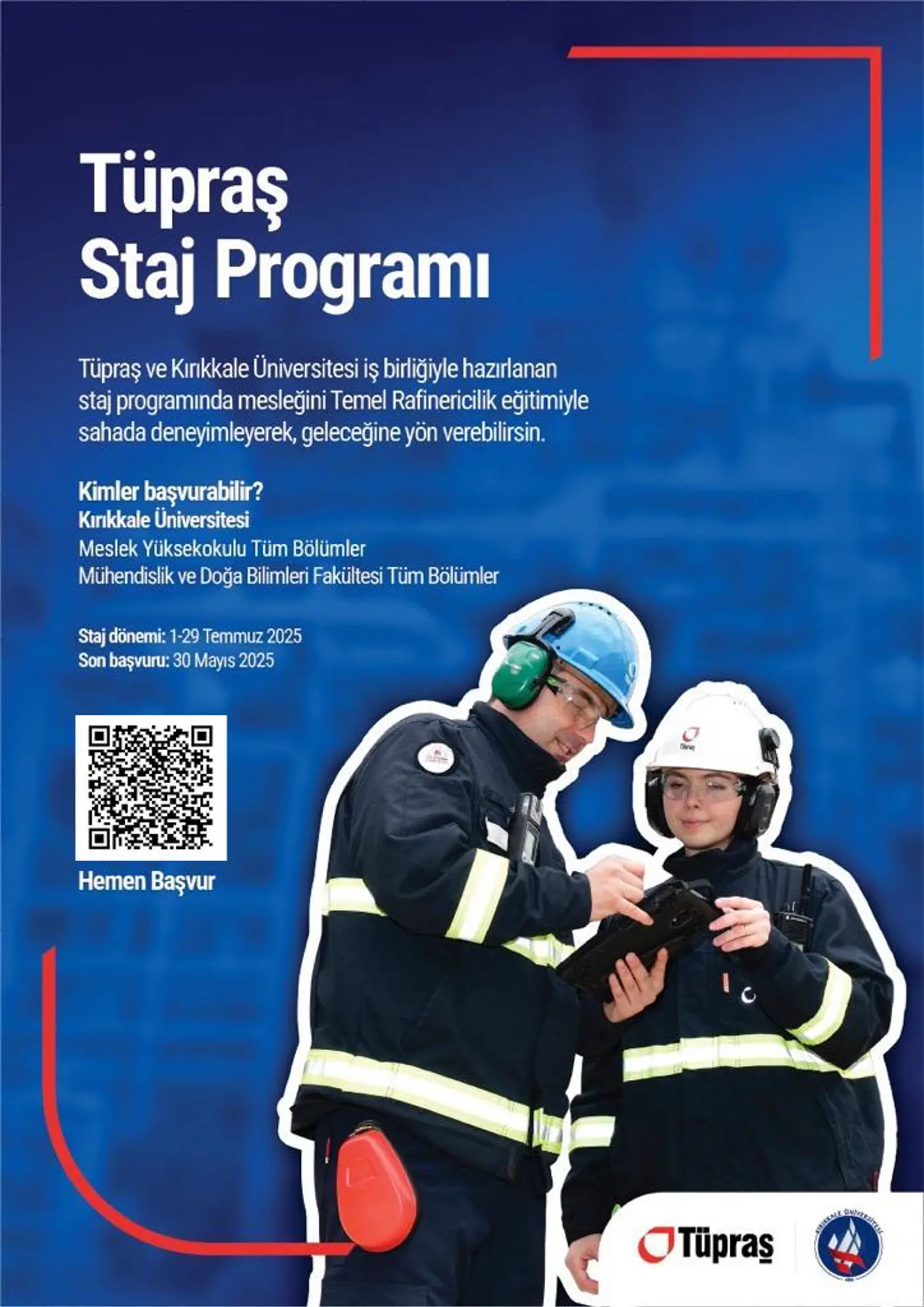 Tüpraş'ta staj ve iş imkanı