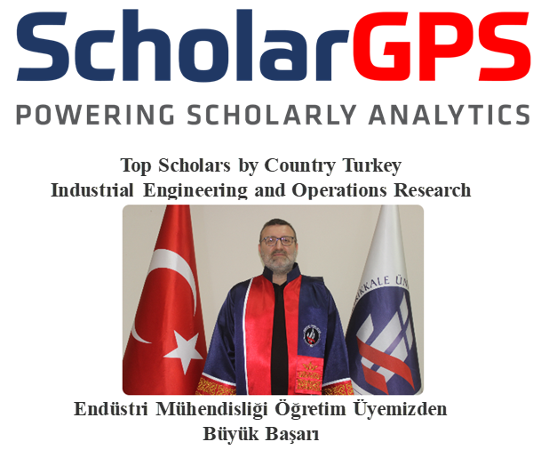 Akademisyenimiz ScholarGPS’de "En Yüksek Sıralı Bilim İnsanları" Listesinde