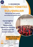 Temel Eğitim Bölümünde 3. Geleneksel Öğrenci-Yönetici Buluşmaları Gerçekleştirildi