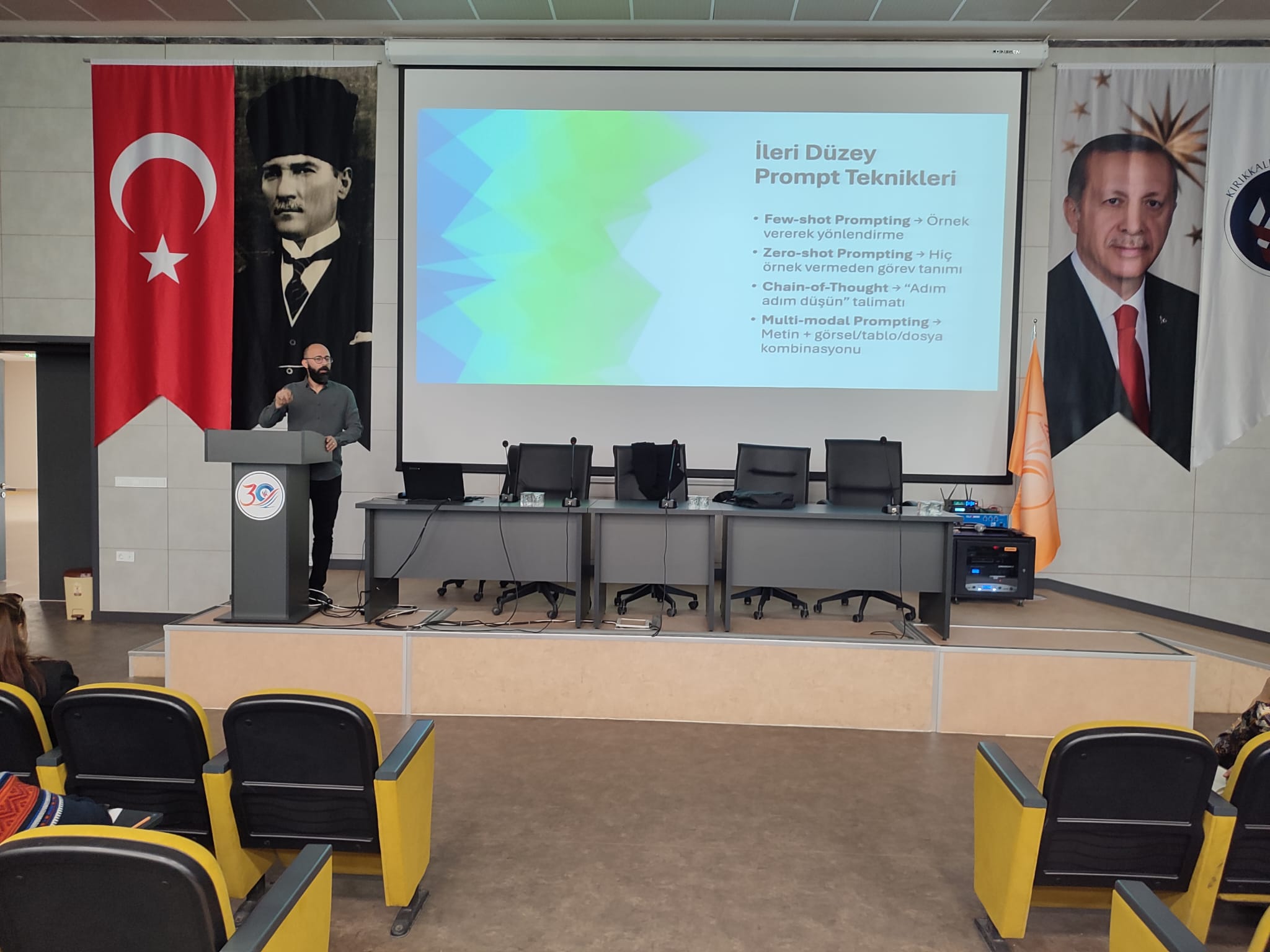 "Öğretime Hazırlık Süreci ve Etkili Sunum (Öğretim Tasarımı ve Sunum Geliştirme Sürecine Üretken Yapay Zekâ Entegrasyonu)" Konulu Eğitim Gerçekleştirildi