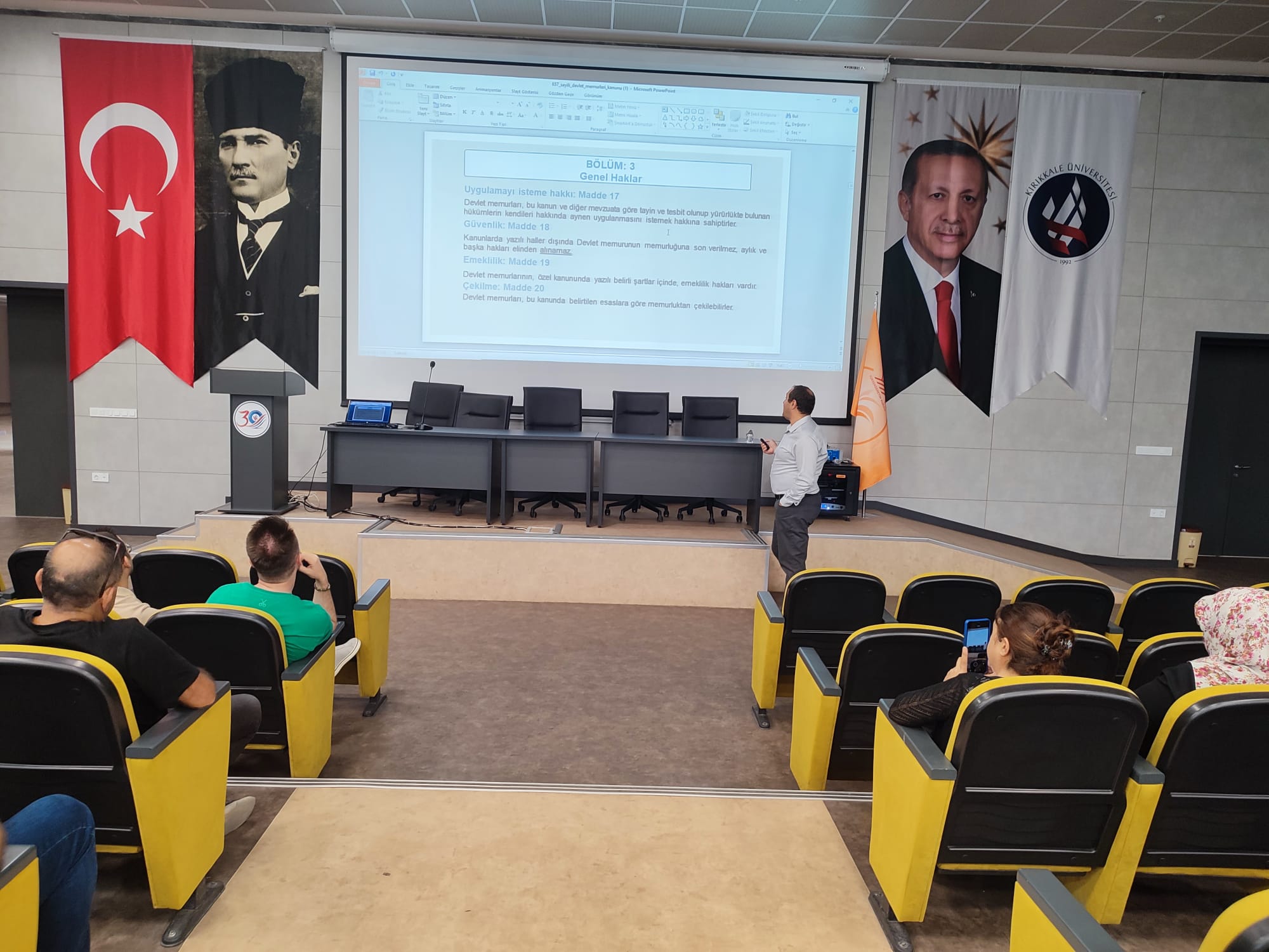 "657 sayılı Devlet Memurları Kanunu" konulu eğitim tamamlandı