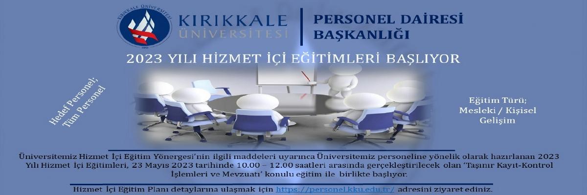 2023 Yılı Hizmet İçi Eğitimleri 