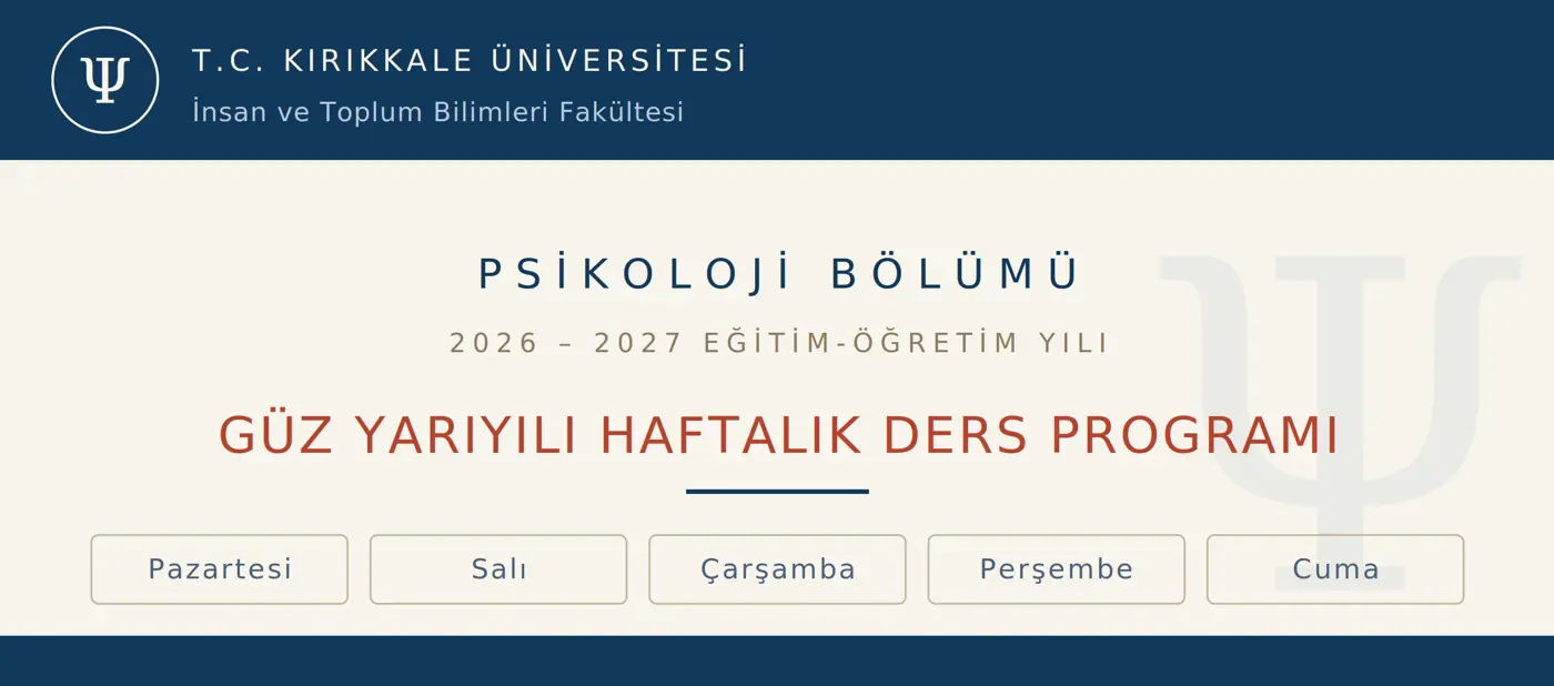 Ders Programı