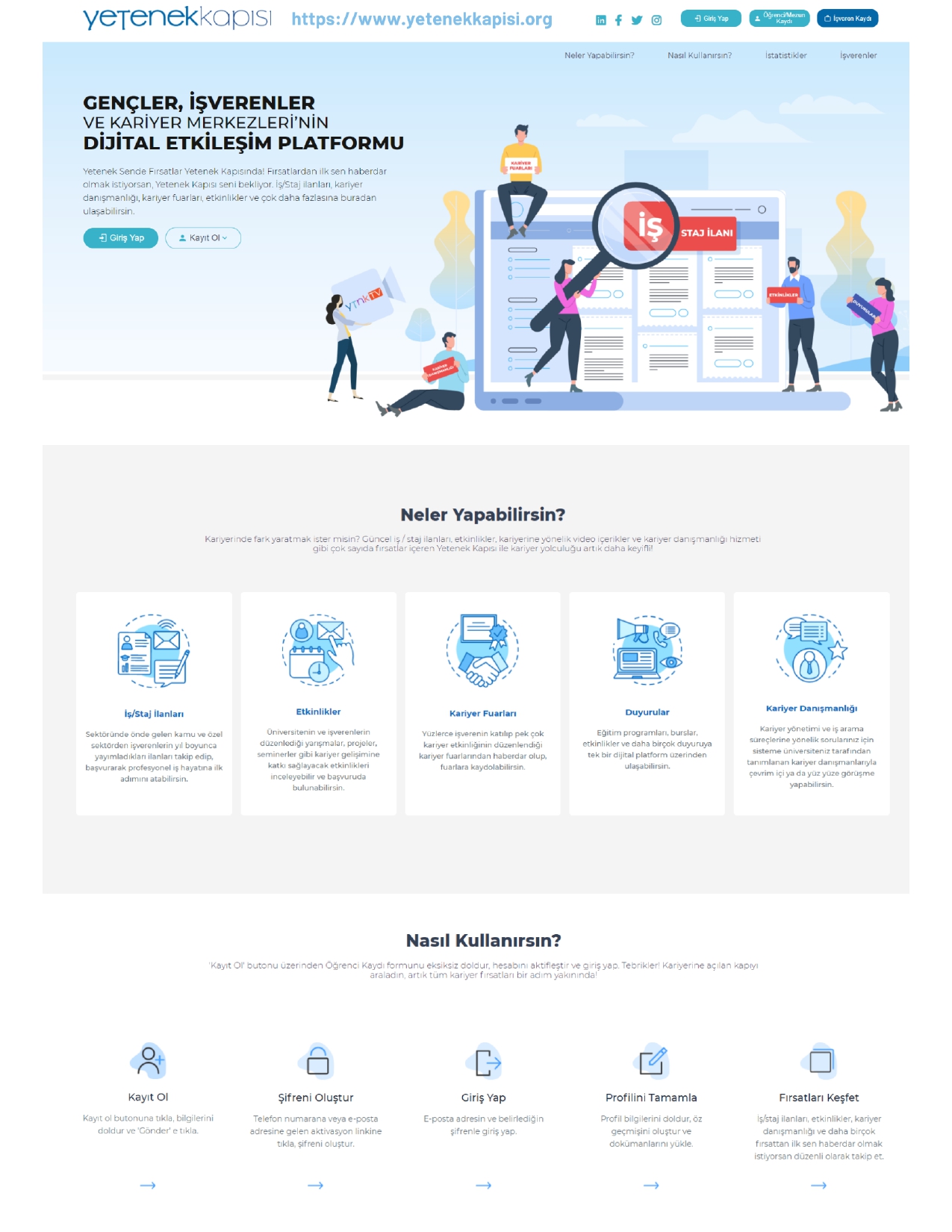 MEZUN PORTALI ve YETENEK KAPISI