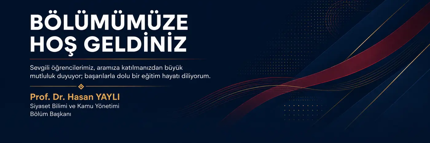 Bölümümüze Hoşgeldiniz