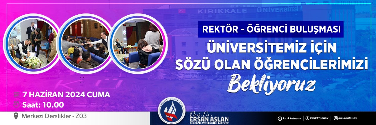 Rektör öğrenci buluşması