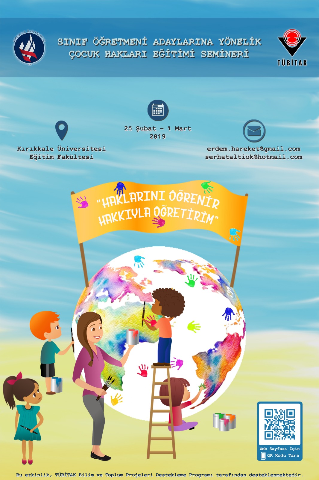 ''Haklarını Öğrenir Hakkıyla Öğretirim'' Çocuk Hakları Eğitimi Projesi Başvuruları Başladı