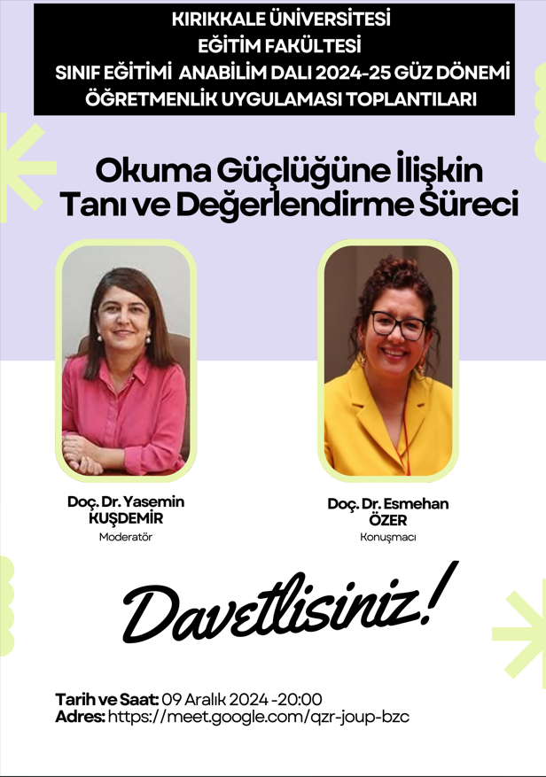 Okuma Güçlüğü ve Değerlendirme Süreçleri Eğitim Semineri Gerçekleştirildi