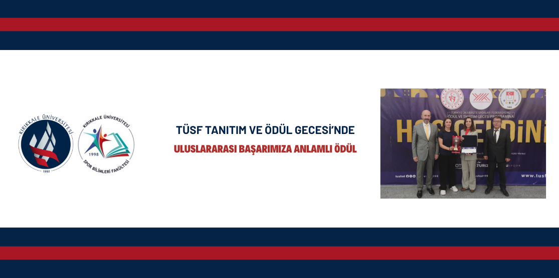 Uluslararası Başarımıza Anlamlı Ödül