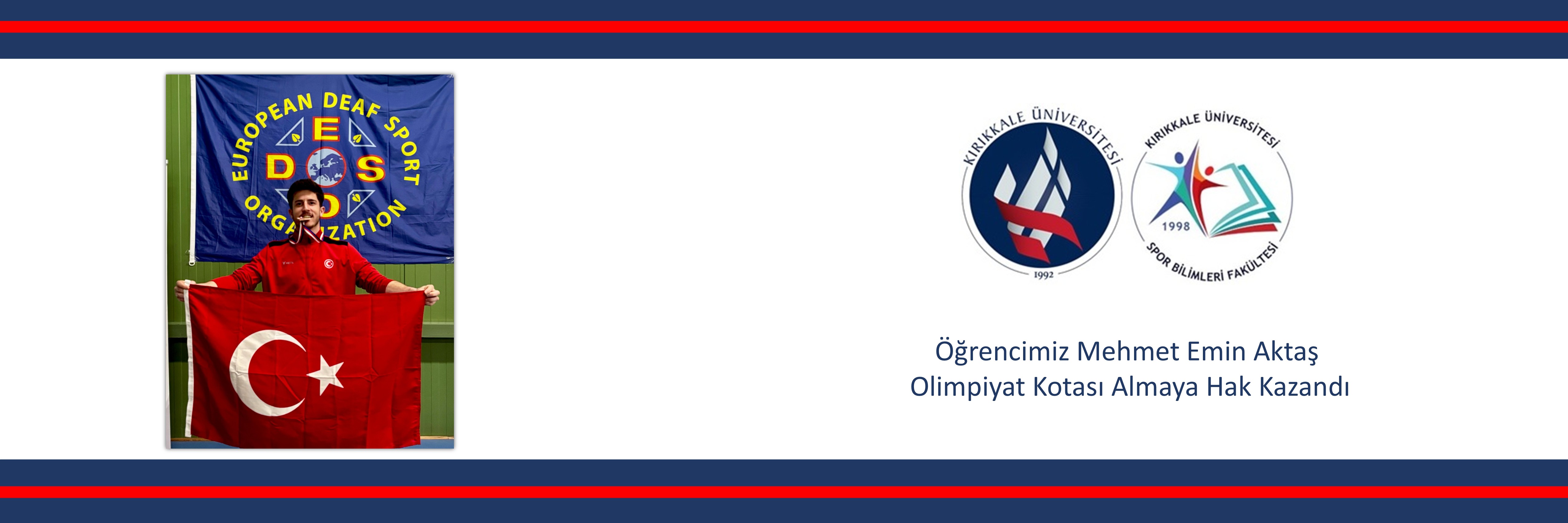Öğrencimiz Mehmet Emin Aktaş  Olimpiyat Kotası Almaya Hak Kazandı 
