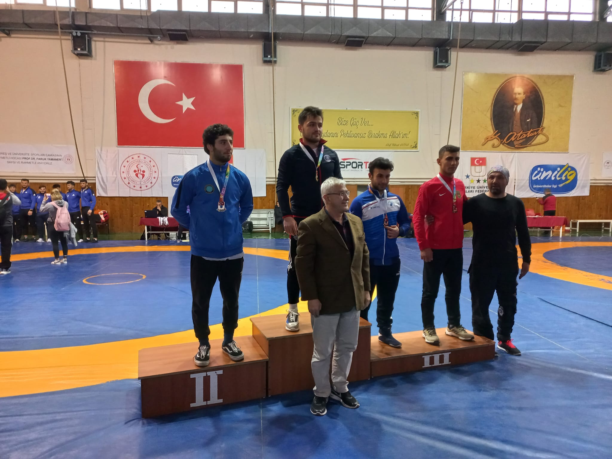 Üniversiteler Türkiye Güreş Şampiyonası Başarımız