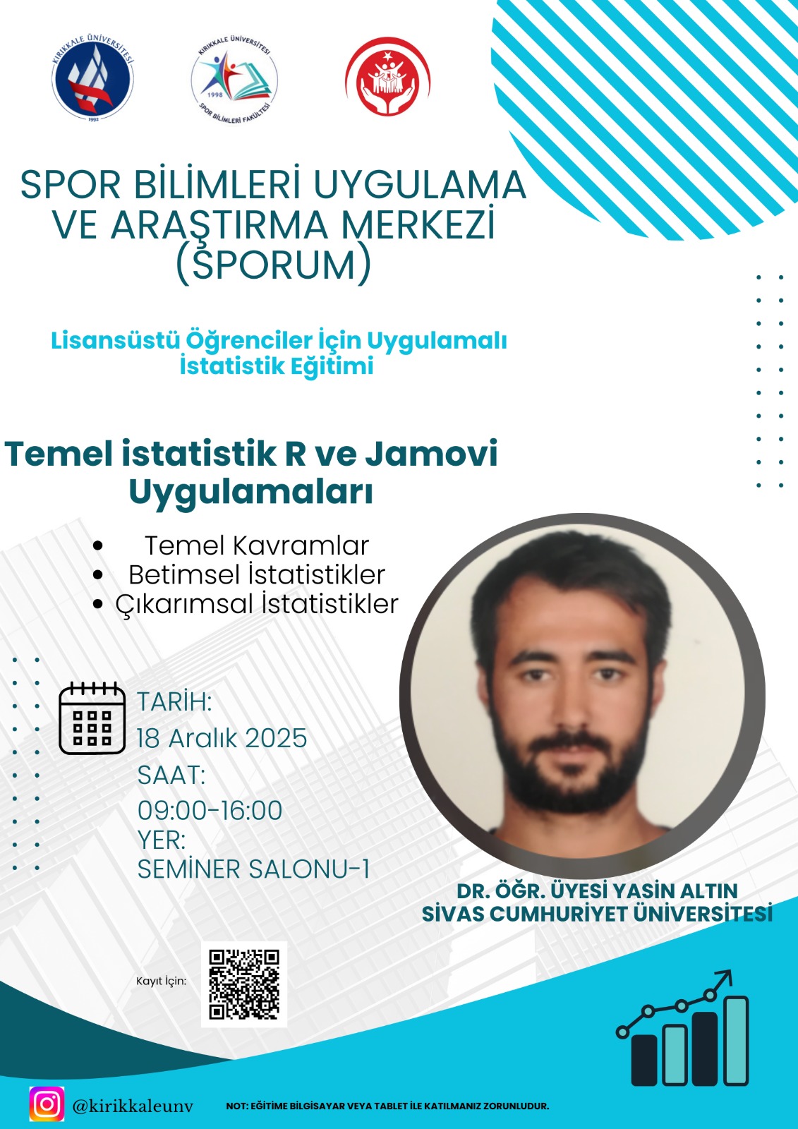 Spor Bilimlerinde Uygulamalı Temel İstatistik Eğitimi Başarıyla Gerçekleştirildi