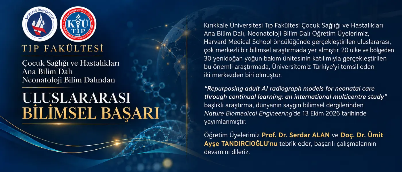 Yenidoğan araştırmasında uluslararası başarı
