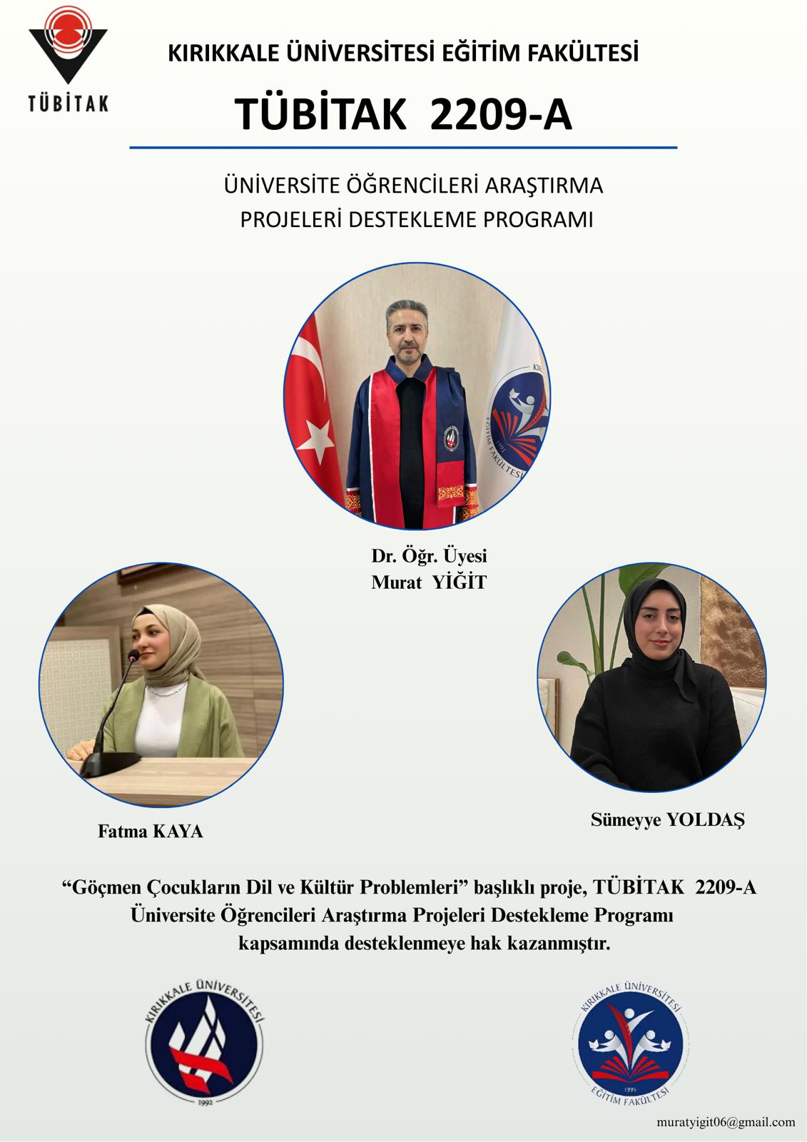 Kabul Alan Tübitak 2209-A Projelerimiz