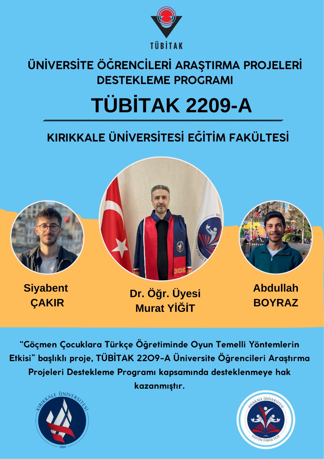 Kabul Alan Tübitak 2209-A Projelerimiz