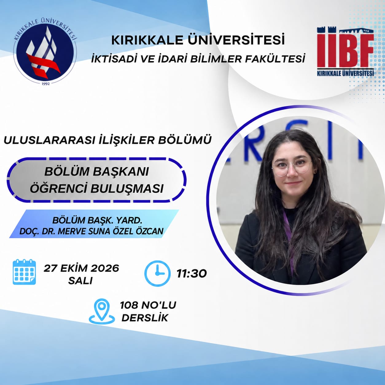BÖLÜM BAŞKANI- ÖĞRENCİ BULUŞMASI