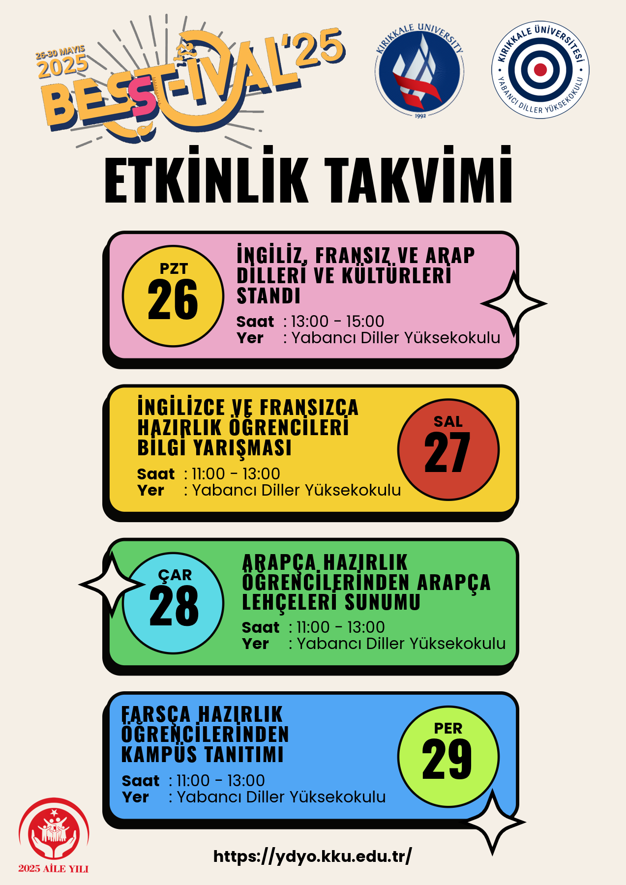 İngiliz, Fransız ve Arap Dilleri ve Kültürleri stantlarımız öğrencilerle buluştu